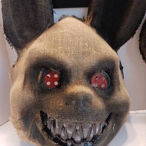 Burlap Halloween Mask scary ugly